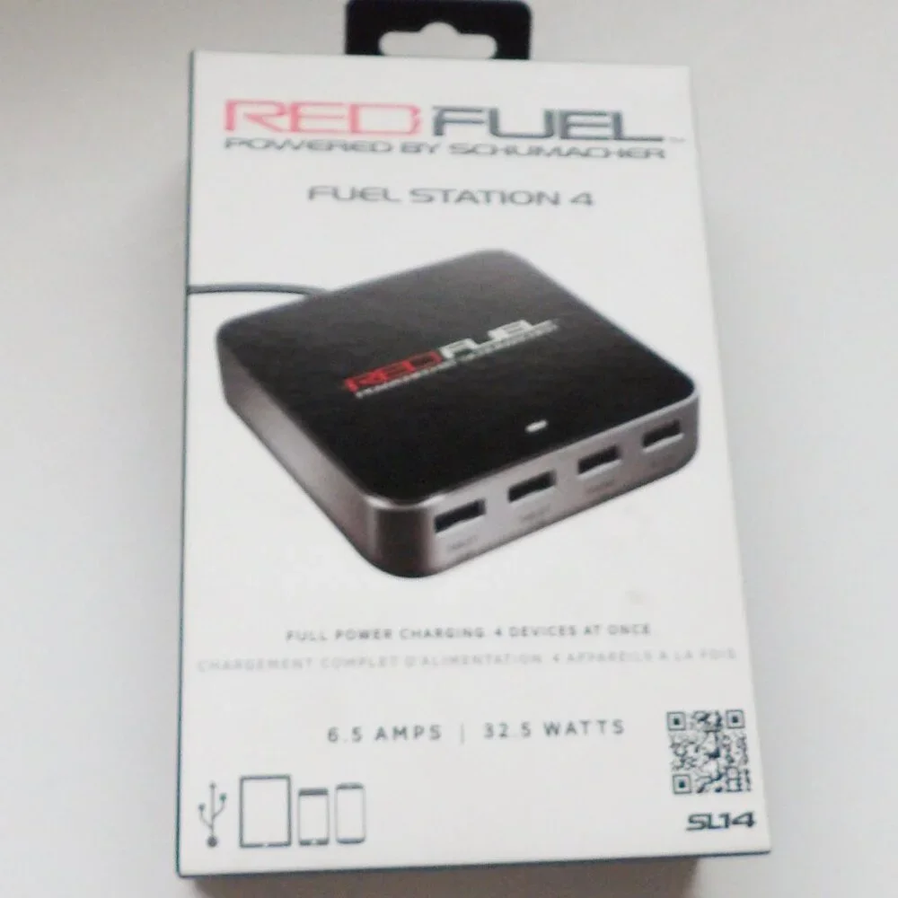 Red Fuel 4 Device Charging Station Brand New Charge Phones & Tablets